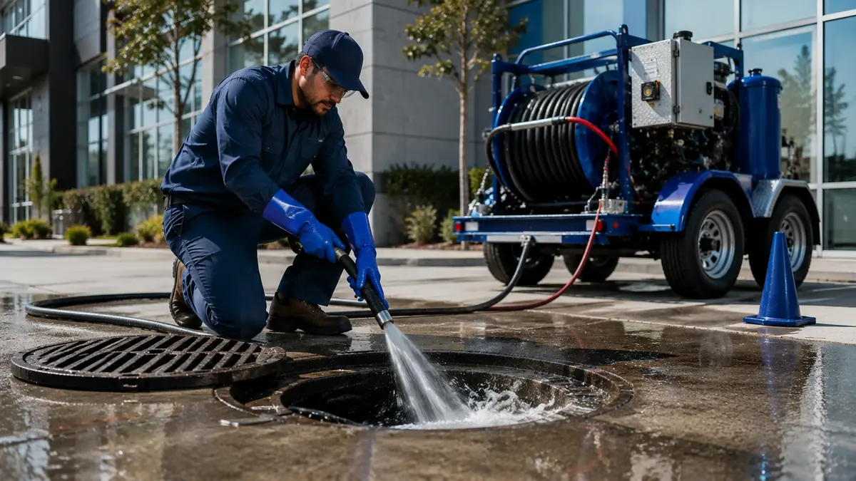Commercial Hydro Jet Drain Cleaning in Rodeo