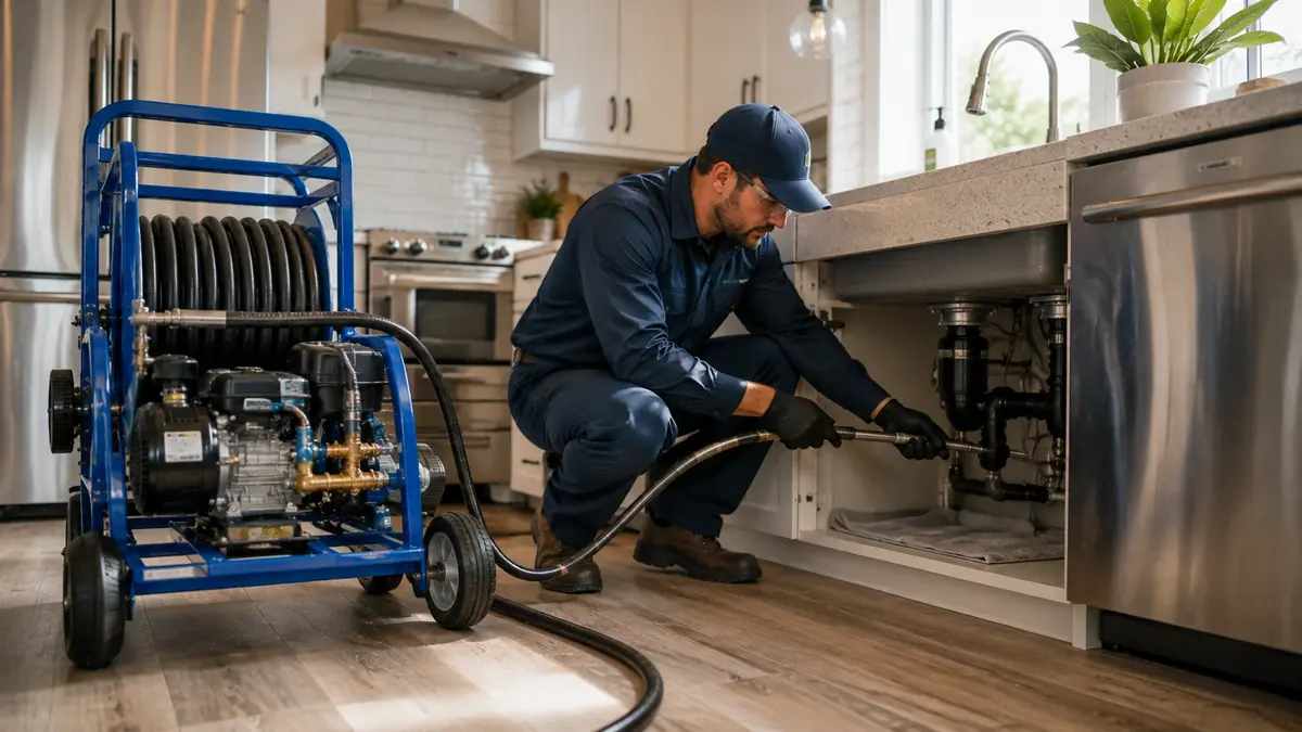 Kitchen Drain Hydro Jetting in Rodeo