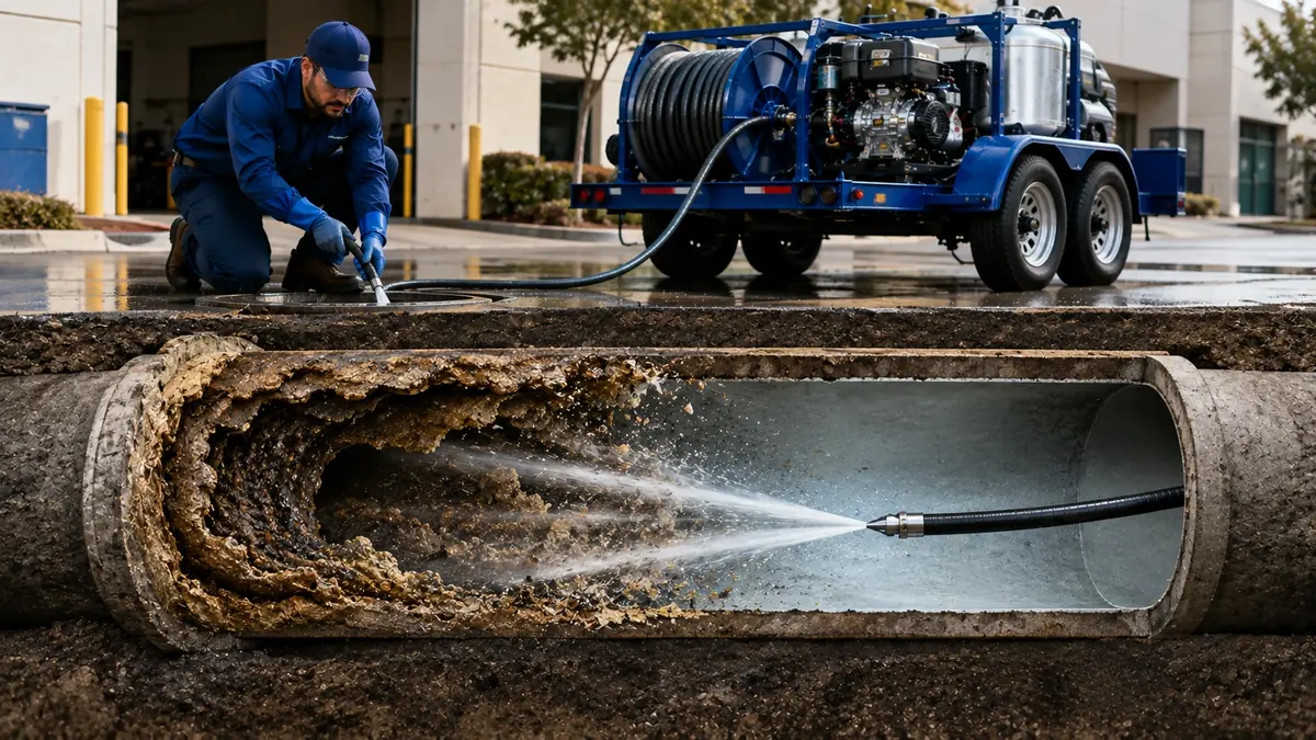 Sewer Pipe Descaling in Rodeo