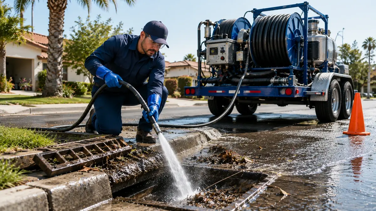 Storm Drain Hydro Jet Cleaning in Rodeo